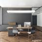 Preview: LED AB30 Pendelleuchte Microprisma 120cm 1-fl. BAP vorverdrahtet für LED Röhren T8 inkl. Abhängung und Kabel