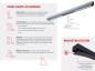Preview: RIVO LED 45W UGR19 Pendelleuchte 4000K CRI92 120x5,5x8,3cm Hand-Swipe-Steuerung DIM 3.200lm