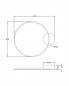 Preview: Giotto 36W LED Deckenleuchte 3000K Ø60cm 3780lm CRI80+ DIM