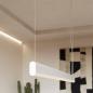 Preview: FARGE 38W LED Pendelleuchte 3.840lm 3.000K CRI93 120cm Diffusor matt Warmweiß