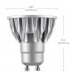 Preview: 7,5 W SORAA VIVID LED GU10 36° CRI95 4000K 455lm Vollspektrum Neutralweiß