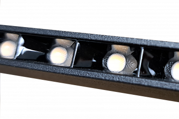 FINO LED 40W UGR19 Pendelleuchte 3K/4K/5.7K CRI92 UP/DOWN 120x1x6cm COLORselect 1.985lm schwarz