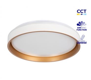 SOLN LED Deckenleuchte 25W CCT DIM Ø38cm 1460lm CRI90 Fernbedienung Nachtlicht