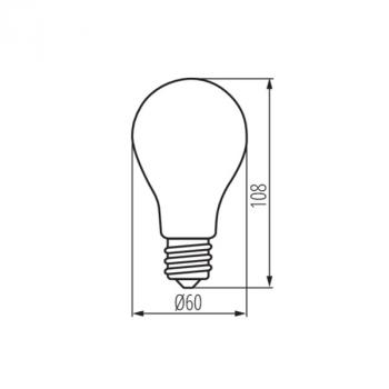 5,8 W SIGOR LED E27 CRI80 2.7K 1080lm dim matt Class A Warmweiß