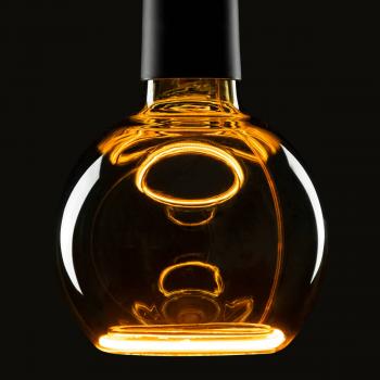 6 W SLV LED Floating E27 CRI85 1900K 220lm dim smokey black Globe 125 Warmweiß