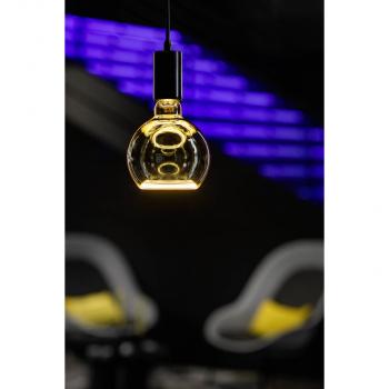 6 W SLV LED Floating E27 CRI85 1900K 220lm dim smokey black Globe 125 Warmweiß