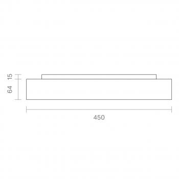 Disc 17/22/30W LED Deckenleuchte 3K/4K Ø45cm CRI90 120° 1800/2300/3100lm UGR19