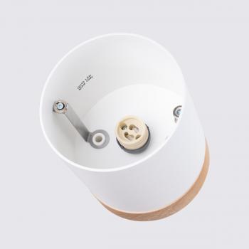 RIF Deckenspot 1xGU10 Ø12cm H14cm weiss/holz