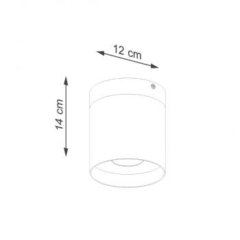 RIF Deckenspot 1xGU10 Ø12cm H14cm weiss/holz
