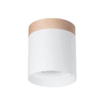 RIF Deckenspot 1xGU10 Ø12cm H14cm weiss/holz