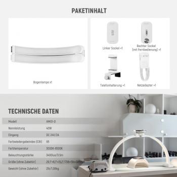 Basic Beauty HM01-D 29 LED 40W DIM CCT 3K-6.5K CRI95 faltbare Leuchte