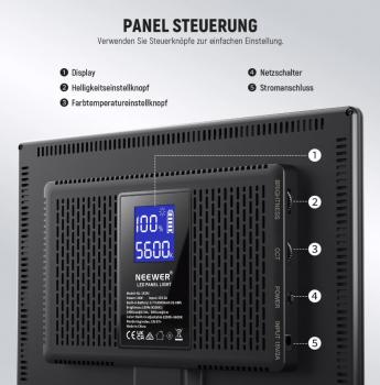 ARTbasic NL-192AI LED 20W DIM CCT 3.2-5.6K CRI97 SET inkl. Stativ