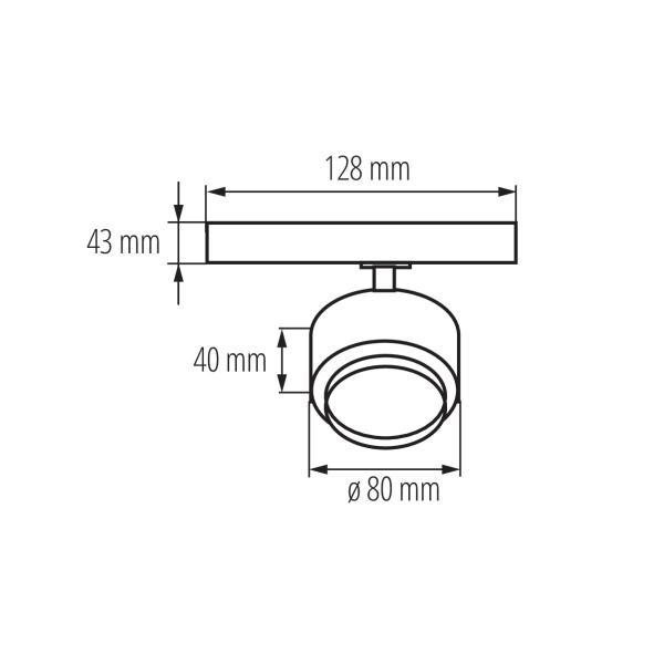 BTLW 18W LED Spot 3Ph. Strahler 120° 4000K 1450lm CRI90+