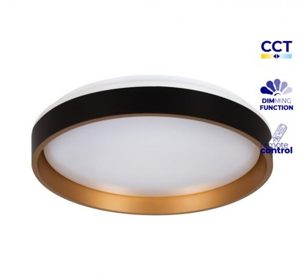 SOLN LED Deckenleuchte 25W CCT DIM Ø38cm 1460lm CRI90 Fernbedienung Nachtlicht