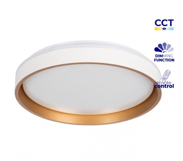 SOLN LED Deckenleuchte 25W CCT DIM Ø38cm 1460lm CRI90 Fernbedienung Nachtlicht