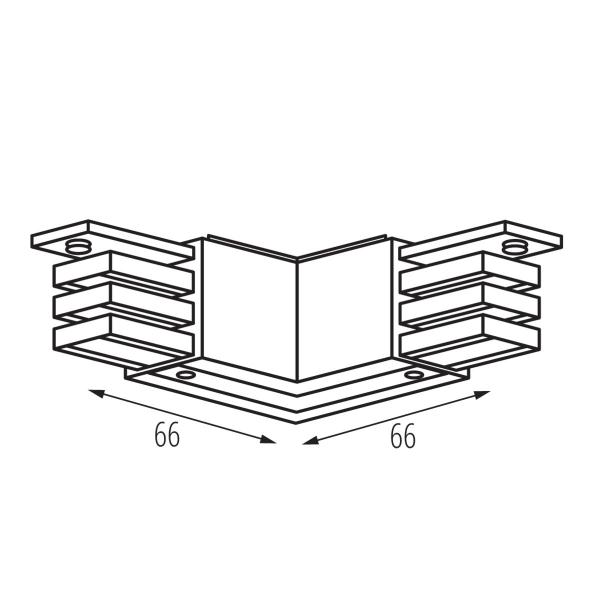 TEAR N 3-Phasen L-Verbinder 90° Schutzleiter links aussen