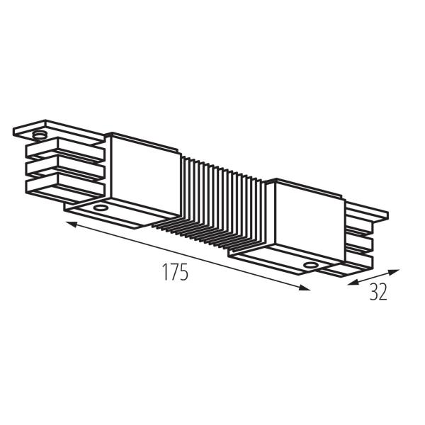 TEAR N 3-Phasen Flex-Verbinder Schutzleiter links+rechts