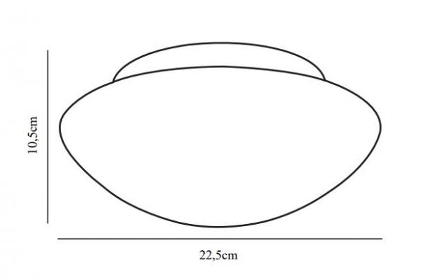 UFO Deckenleuchte MINI 1xE27 Ø22,5cm