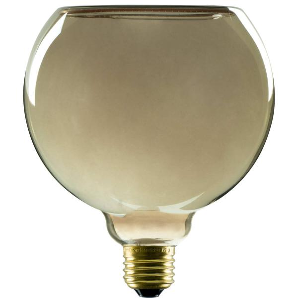 6 W SLV LED Floating E27 CRI85 1900K 260lm dim smokey black Globe 150 Warmweiß