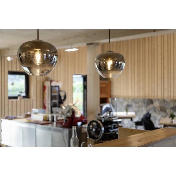 PANTILO CONVEX 29 Pendelleuchte 1xE27 Ø29cm chrom