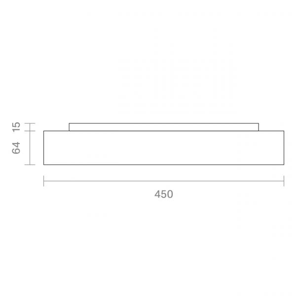 Disc 17/22/30W LED Deckenleuchte 3K/4K Ø45cm CRI90 120° 1800/2300/3100lm UGR19
