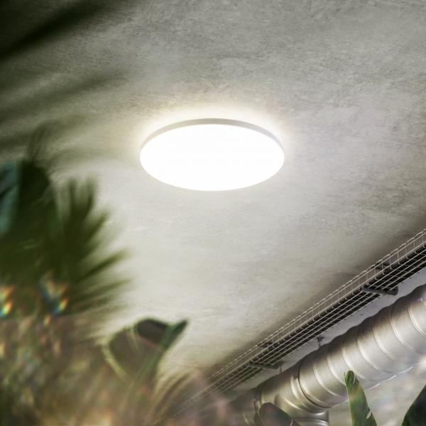 Shine 10/18/24W LED Deckenleuchte 3K/4K Ø30cm CRI90 120° 1000/1800/2300lm weiss