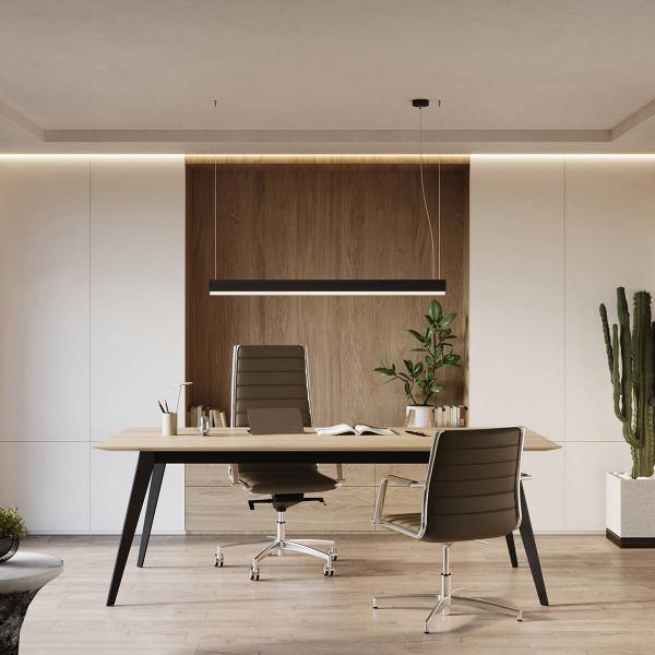 FARGE 38W LED Pendelleuchte 3.840lm 4.000K CRI98 120cm Diffusor matt Neutralweiß