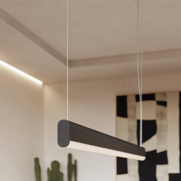 FARGE 38W LED Pendelleuchte 3.840lm 3.000K CRI93 120cm Diffusor matt Warmweiß