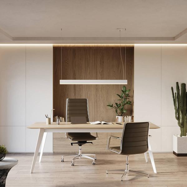 FARGE 38W LED Pendelleuchte 3.840lm 3.000K CRI93 120cm Diffusor matt Warmweiß