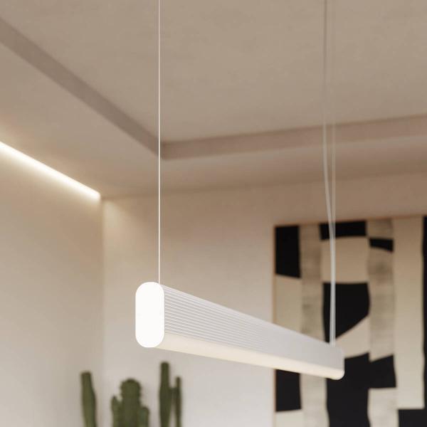 FARGE 38W LED Pendelleuchte 3.840lm 3.000K CRI93 120cm Diffusor matt Warmweiß